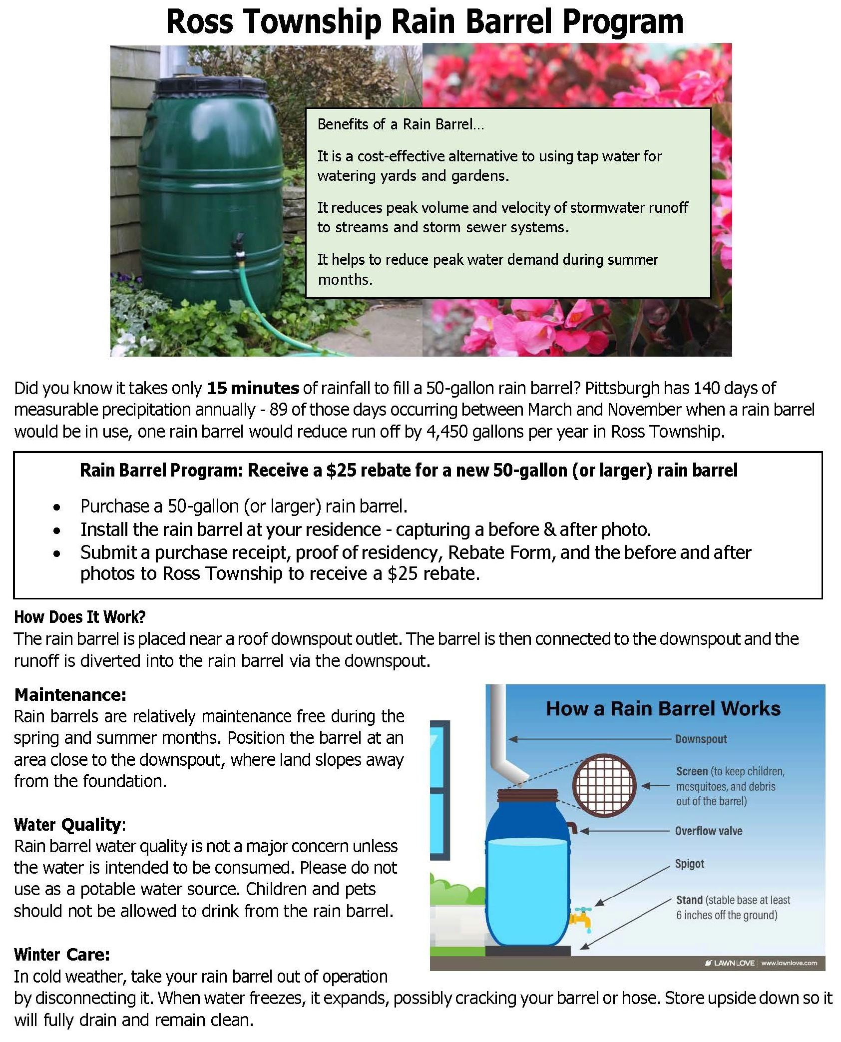 Rain Barrel Rebate Flyer